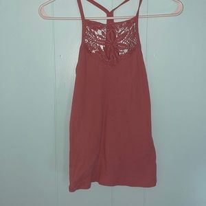 Pink lace cami
